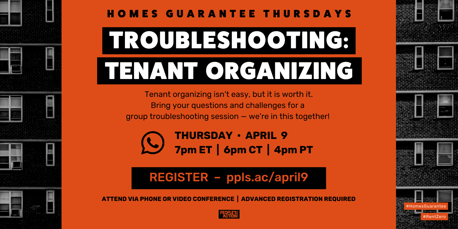 ARCHIVE: Troubleshooting: Tenant Organizing – April 9